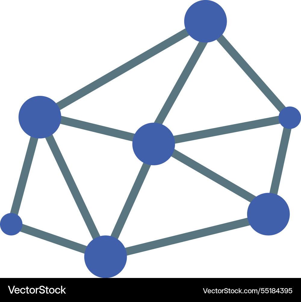 Global network connection icon vector image