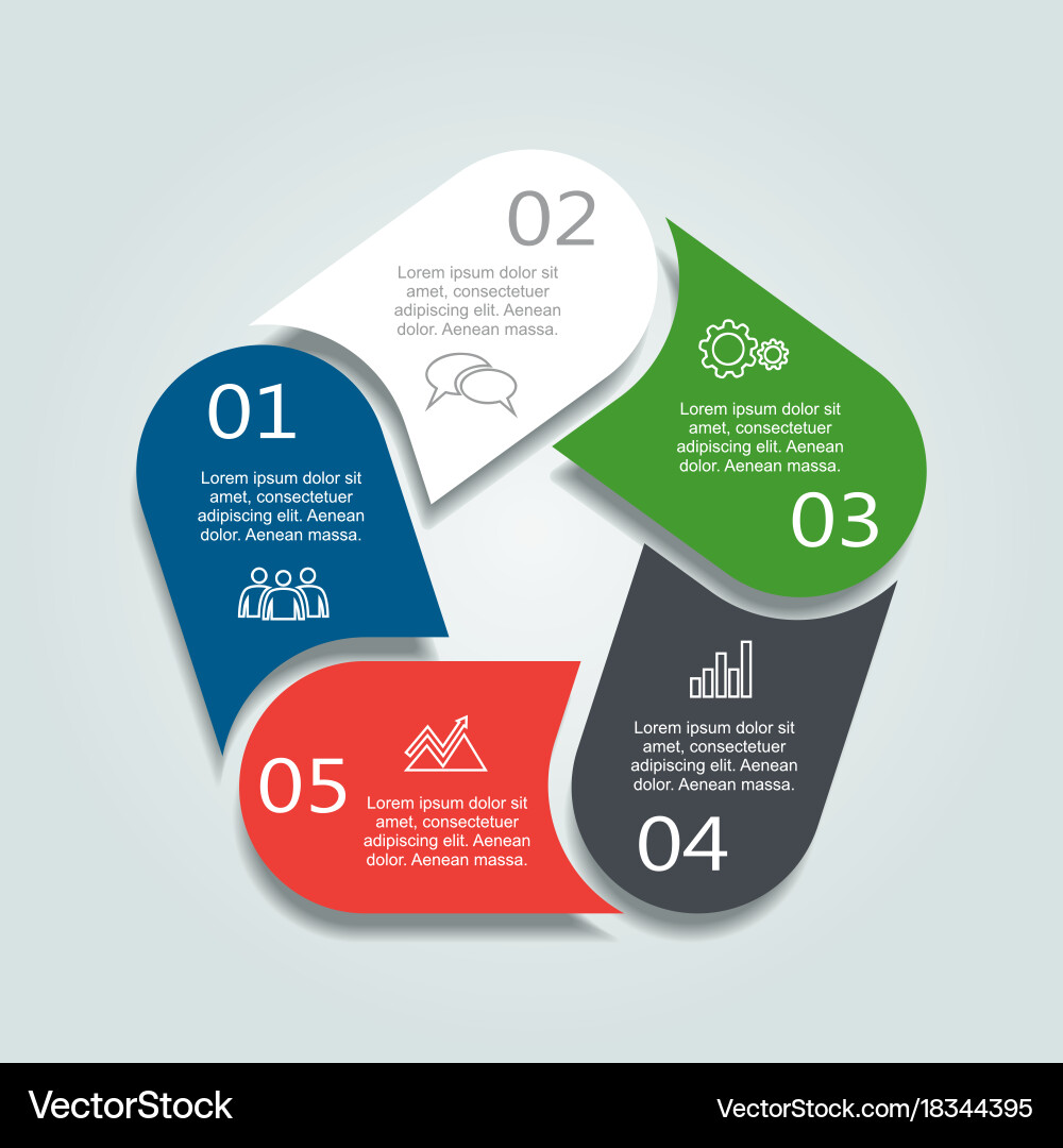 Infographic template can be used for workflow vector image