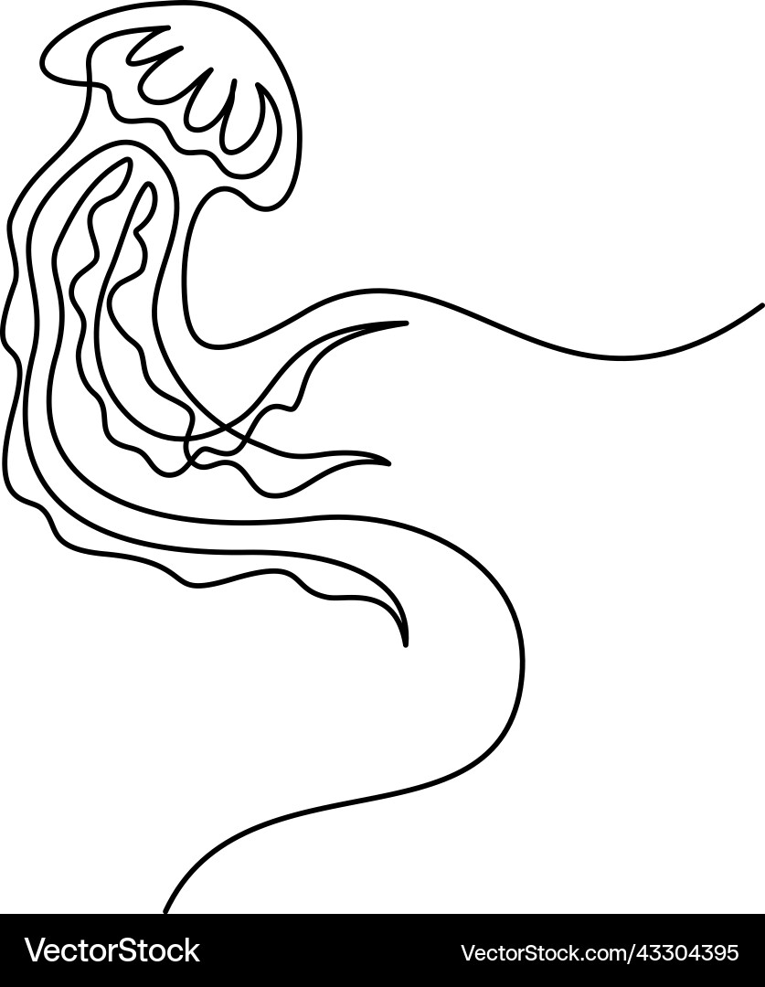 Jellyfish für Dekoration Design kontinuierlich ein Jellyfish für Dekoration Design kontinuierlich ein vektorbild