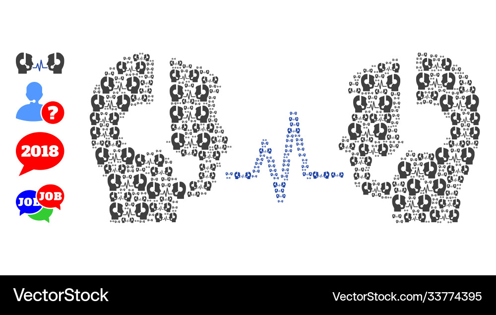 Operator dialog signal recursive composition Vector Image