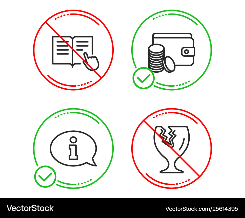 Read instruction payment method and information Read instruction payment method and information vector image