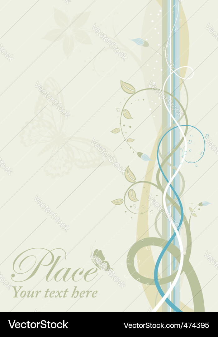Spring background vector image