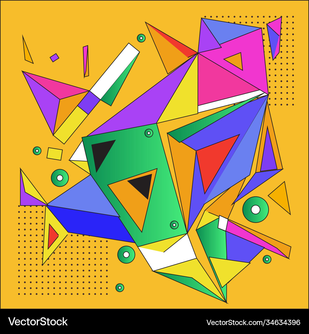Abstract modern triangles background pattern Vector Image