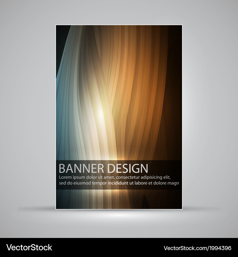 Dynamic Gradient Banner Vector Image
