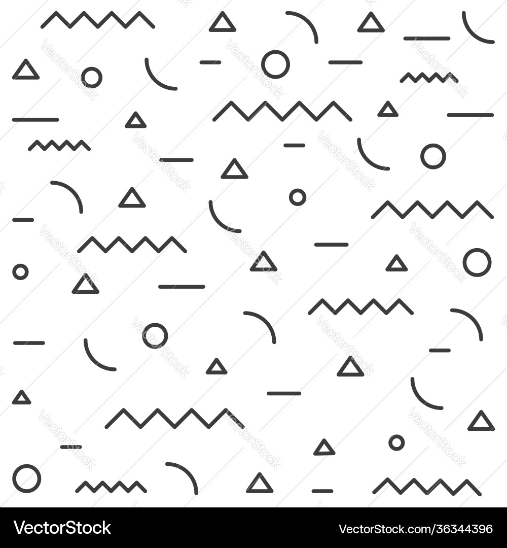 Gray geometric pattern with different elements Gray geometric pattern with different elements Vector Image