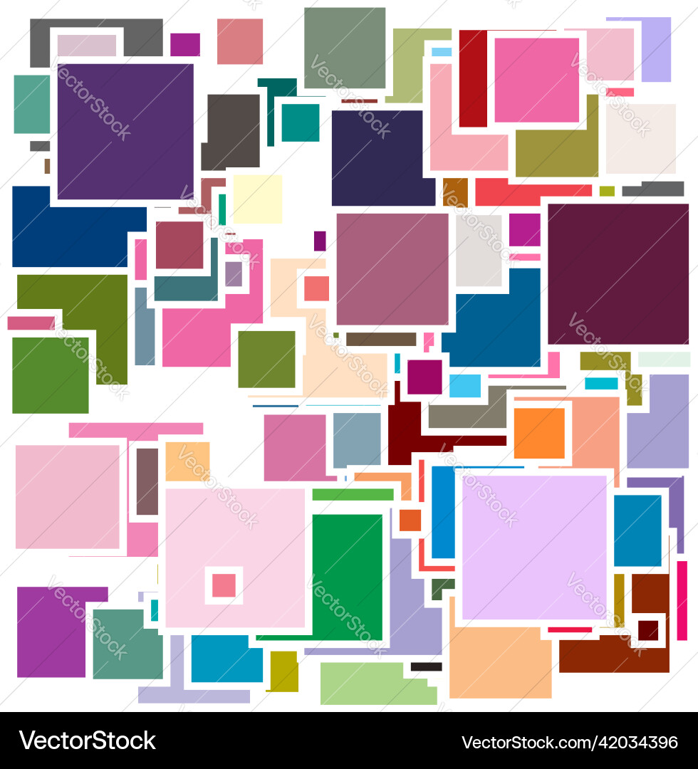 Random scattered squares pattern texture element vector image