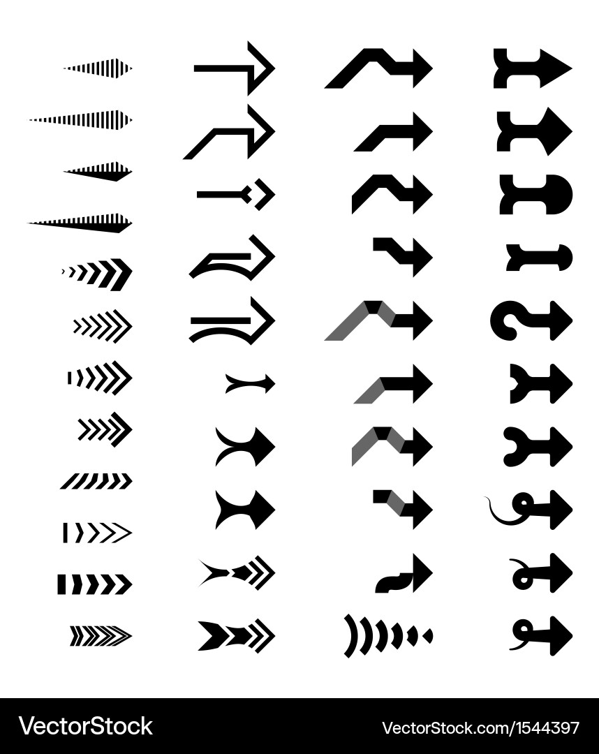 Abstract Arrow Marks vector image