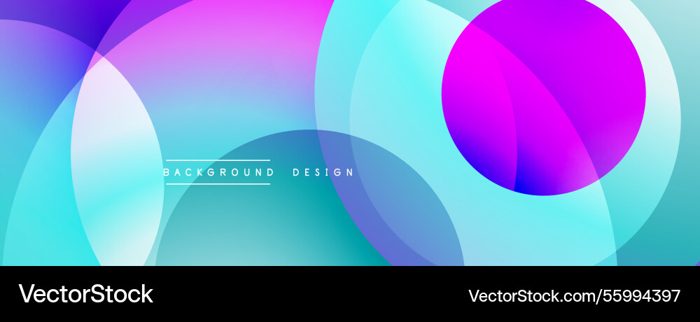 Abstract composition with layered circular Vector Image