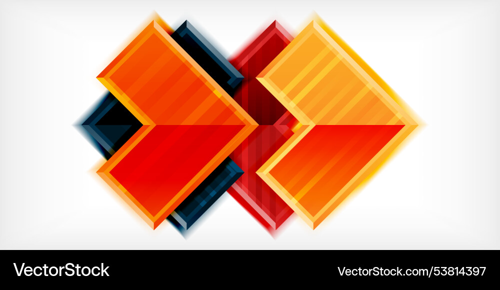 Arrow symbols created with 3d effects and line Arrow symbols created with 3d effects and line vector image