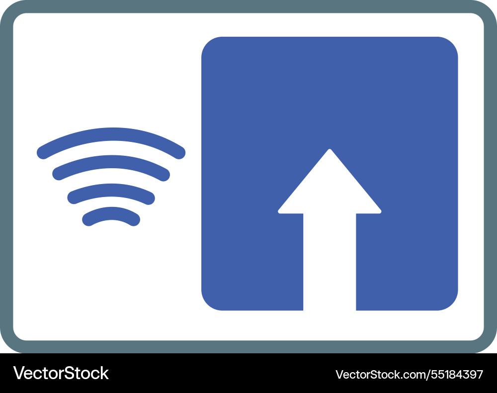 Cloud data upload icon Vector Image