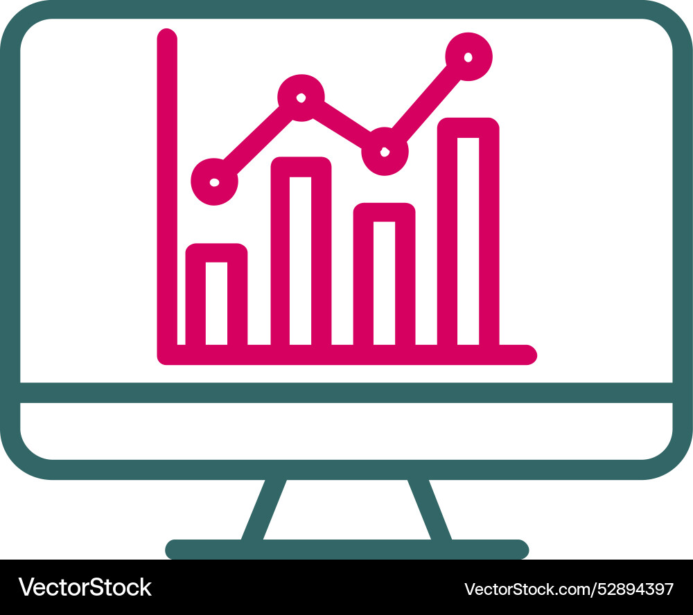 Data analytics icon design Vector Image