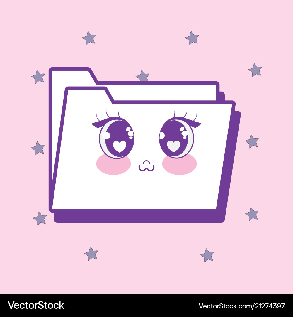 Document folder design vector image