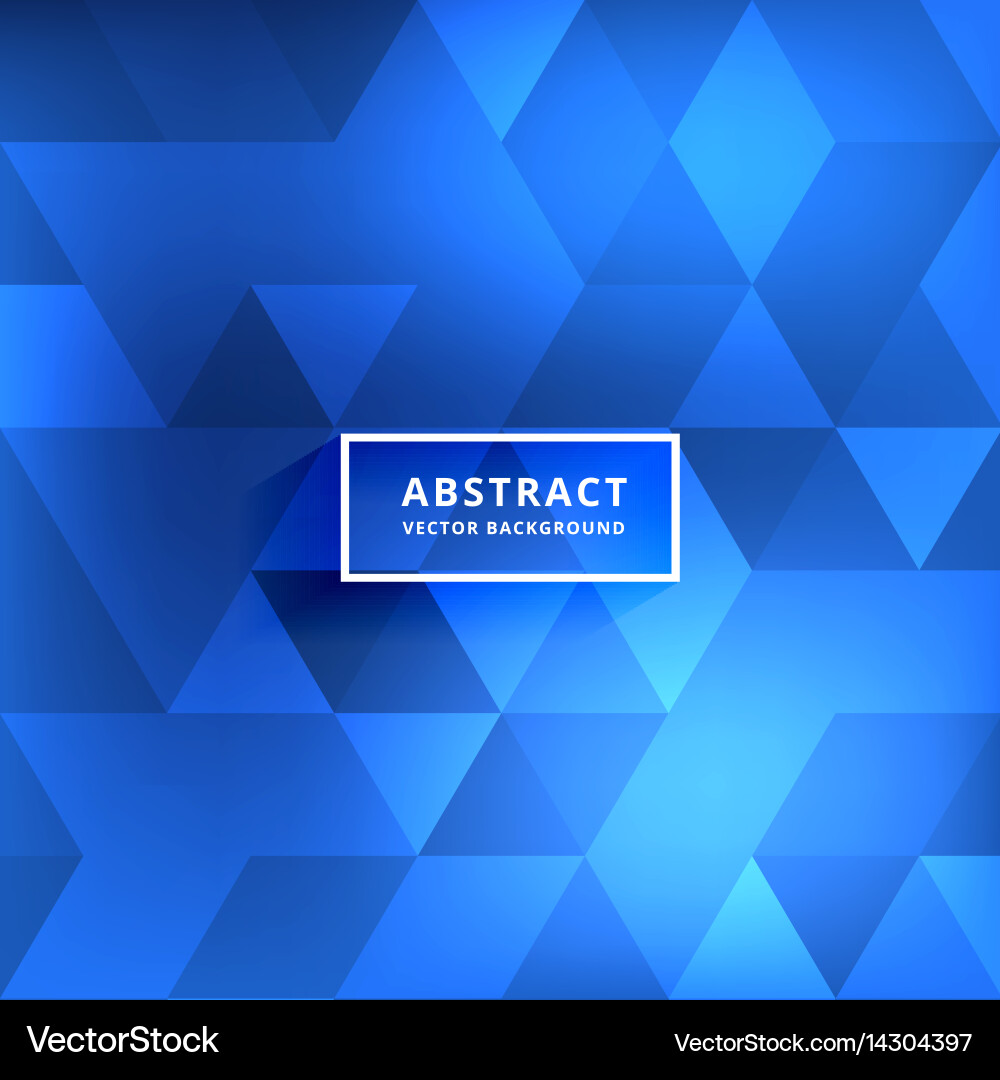 Dynamic Blue Triangle Patterns vector image