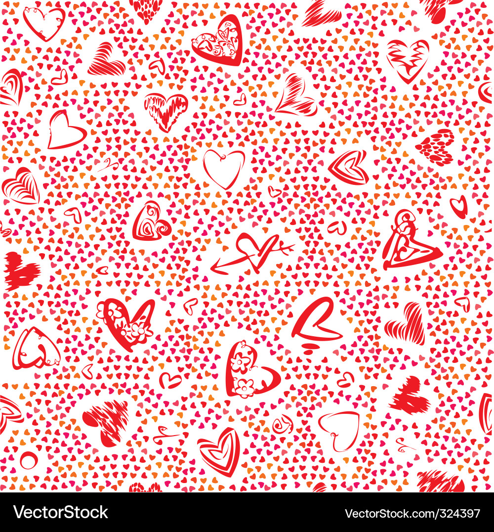 Heart Pattern Texture vector image