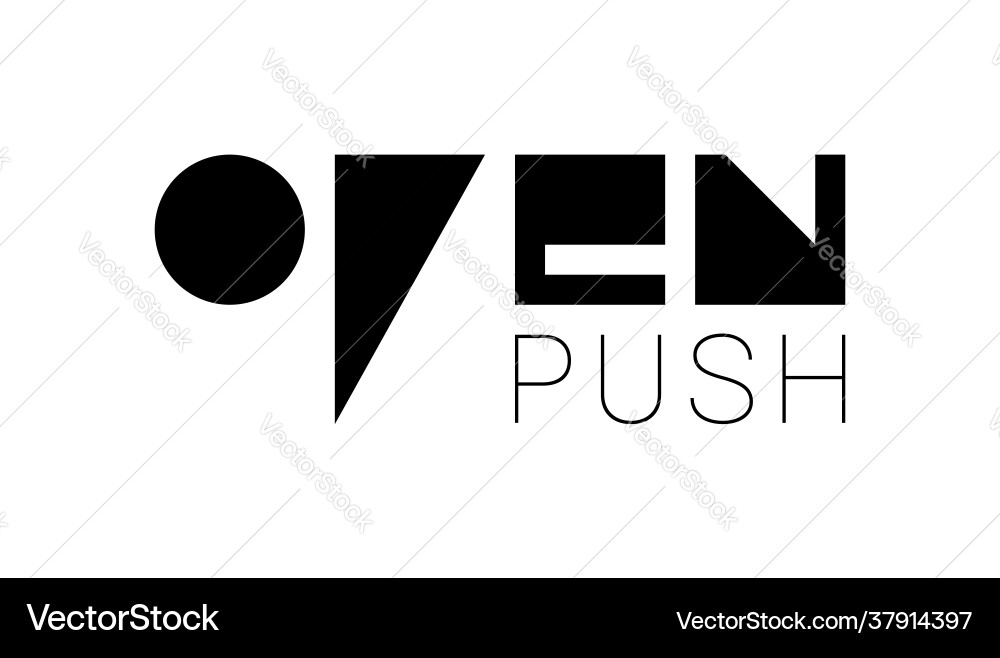 Push to open composition in minimalistic Vector Image