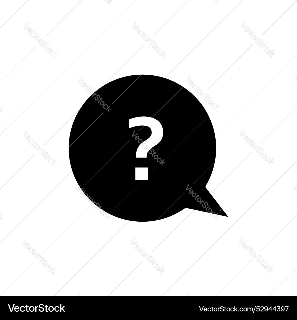 Question icon set query speech bubble pictogram Vector Image