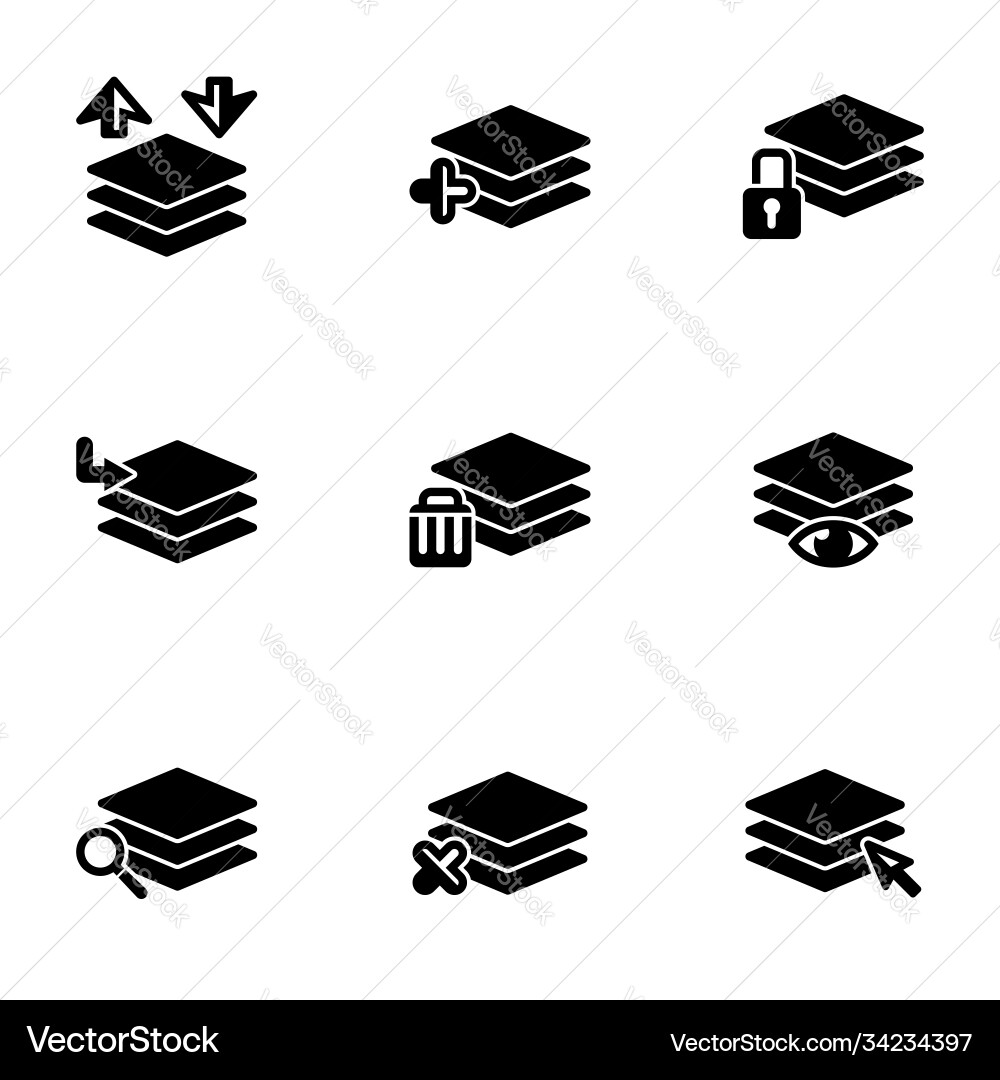 Set simple icons on a theme layer work Set simple icons on a theme layer work vector image