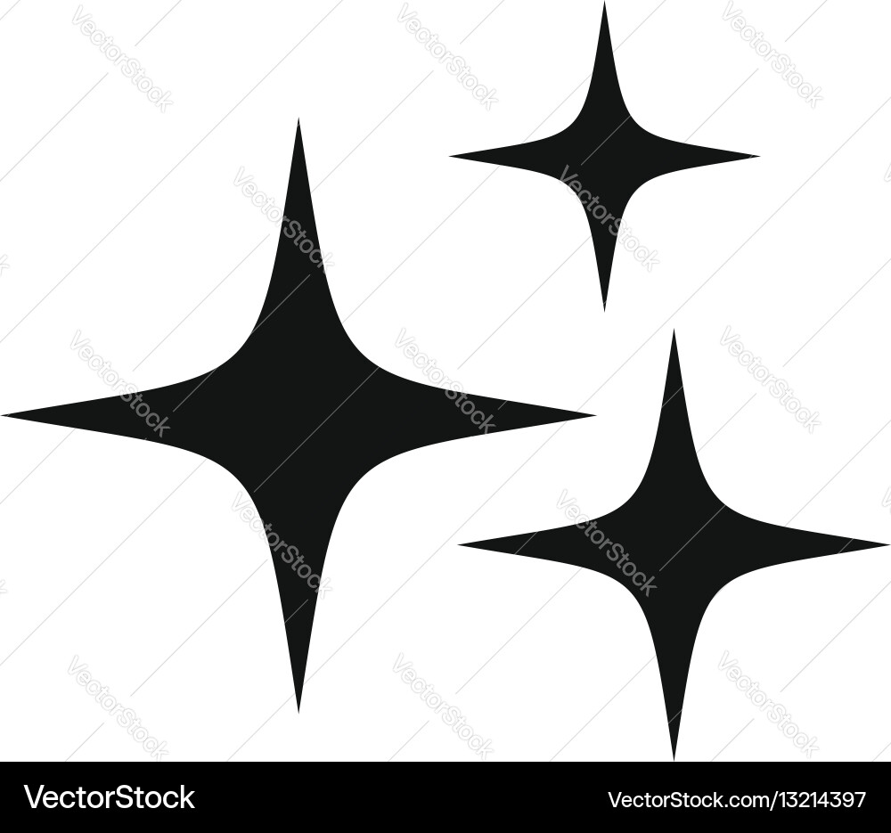 Stars icon simple style Royalty Free Vector Image