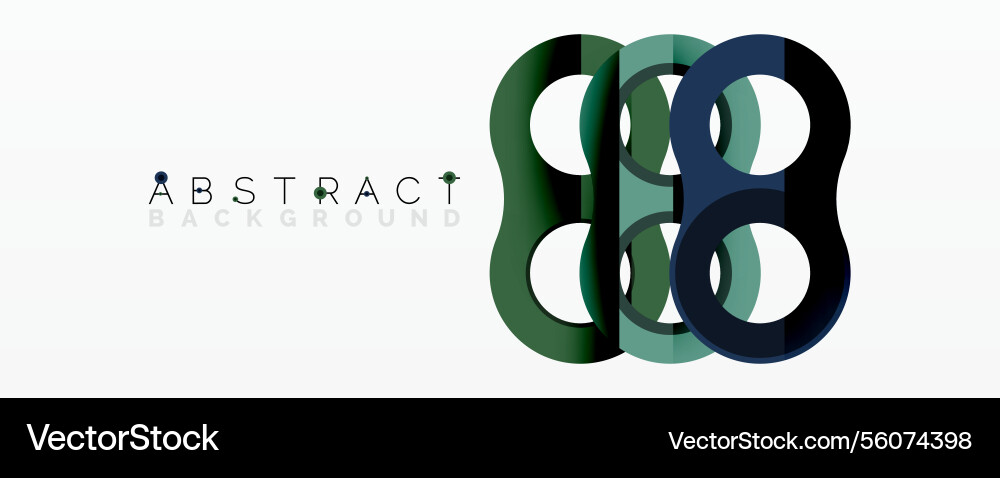 Abstract geometric pattern with interlocking vector image