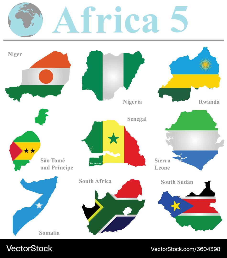 Africa collection 5 Vector Image