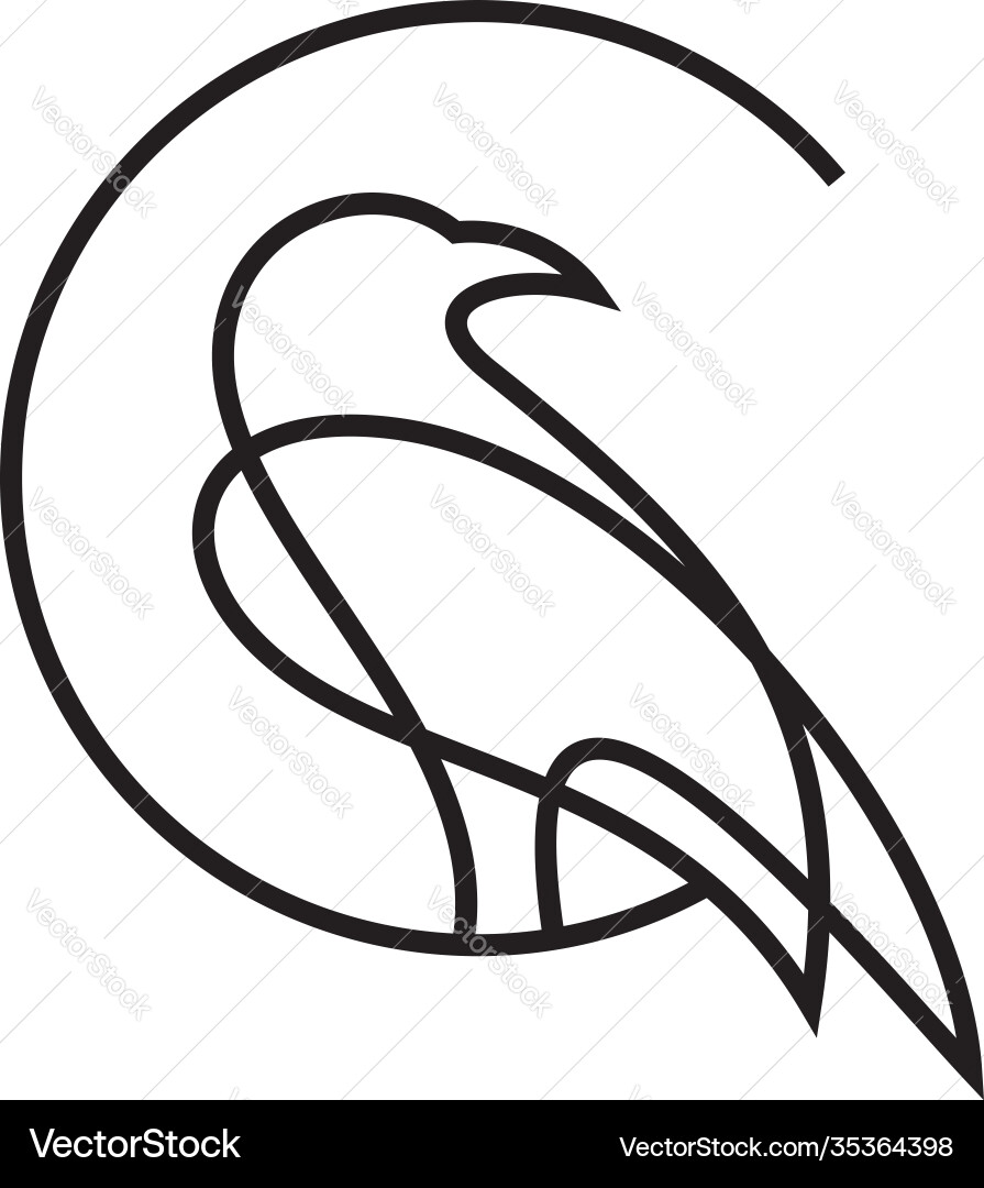 Creative bird logo designs template Royalty Free Vector