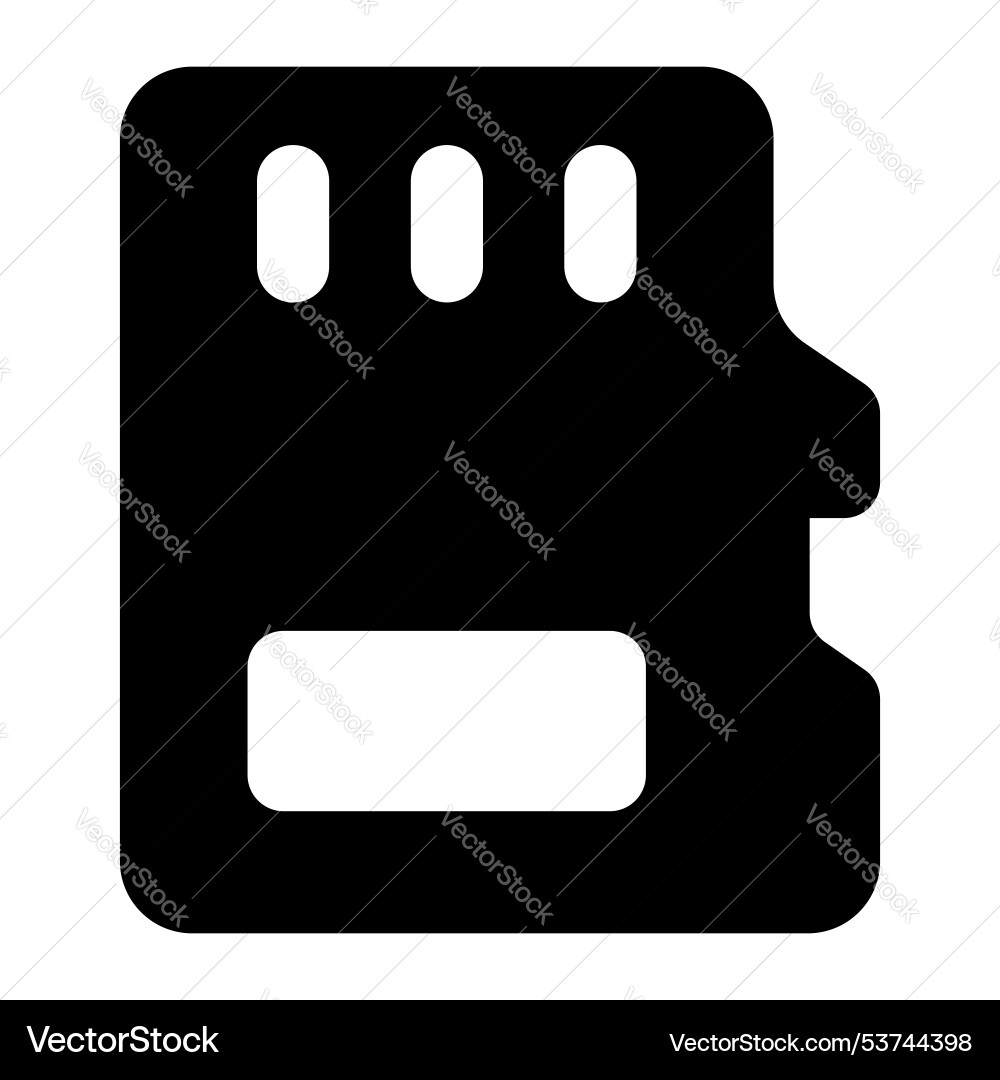 Data storage icon design in solid style Vector Image