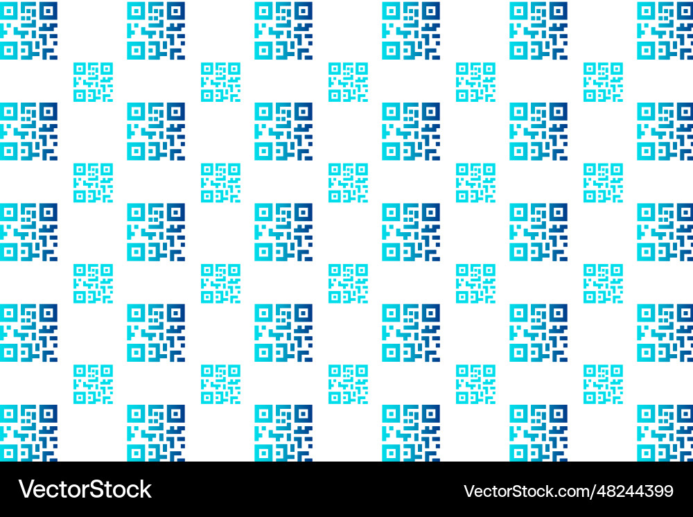 Abstract qr code pattern background Abstract qr code pattern background Vector Image