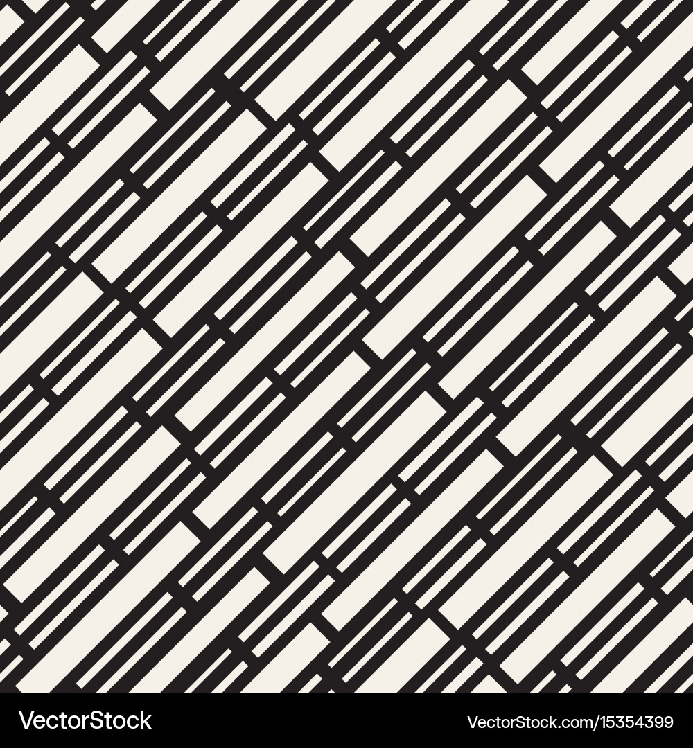 Black and white irregular dashed lines pattern Vector Image