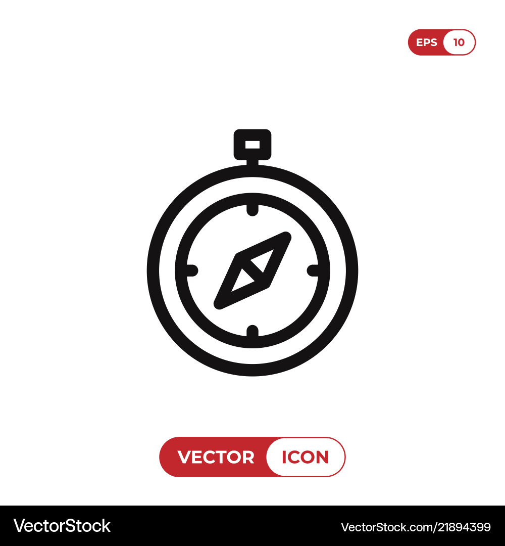 Compass icon Vector Image