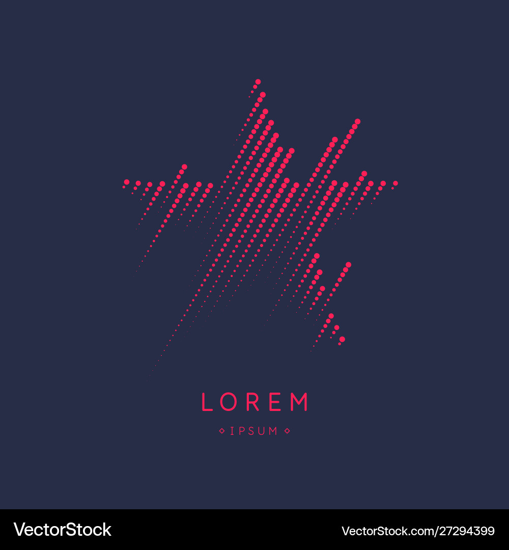 Design element with dynamic lines and particles Design element with dynamic lines and particles vector image