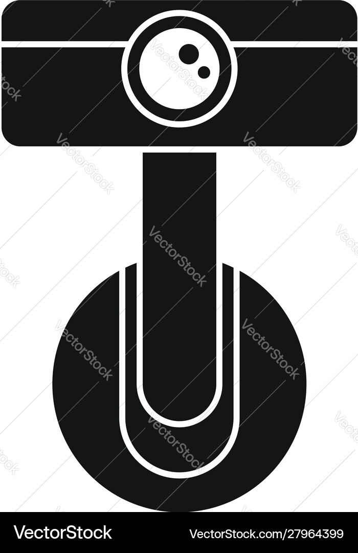 Digital car recorder icon simple style Vector Image