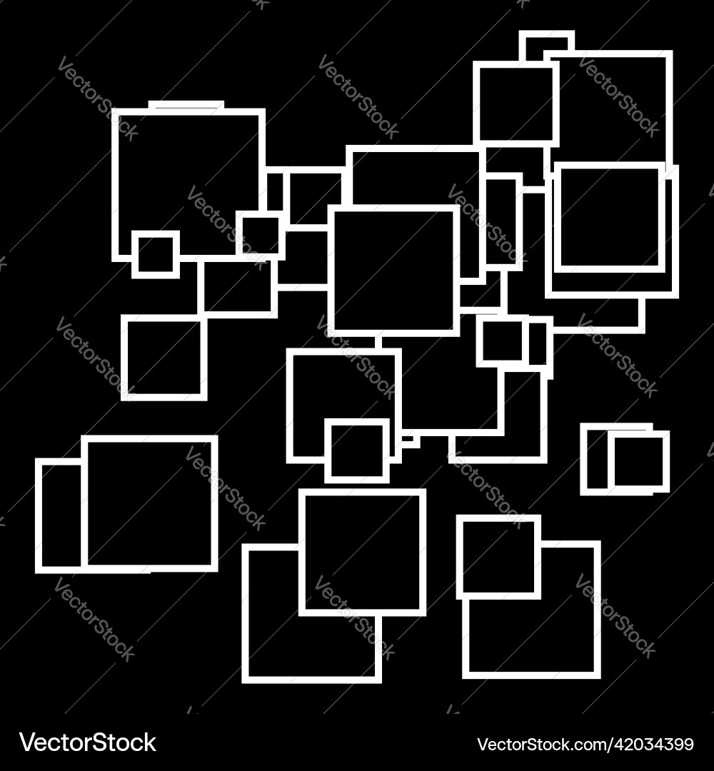 Random scattered squares pattern texture element Random scattered squares pattern texture element Vector Image