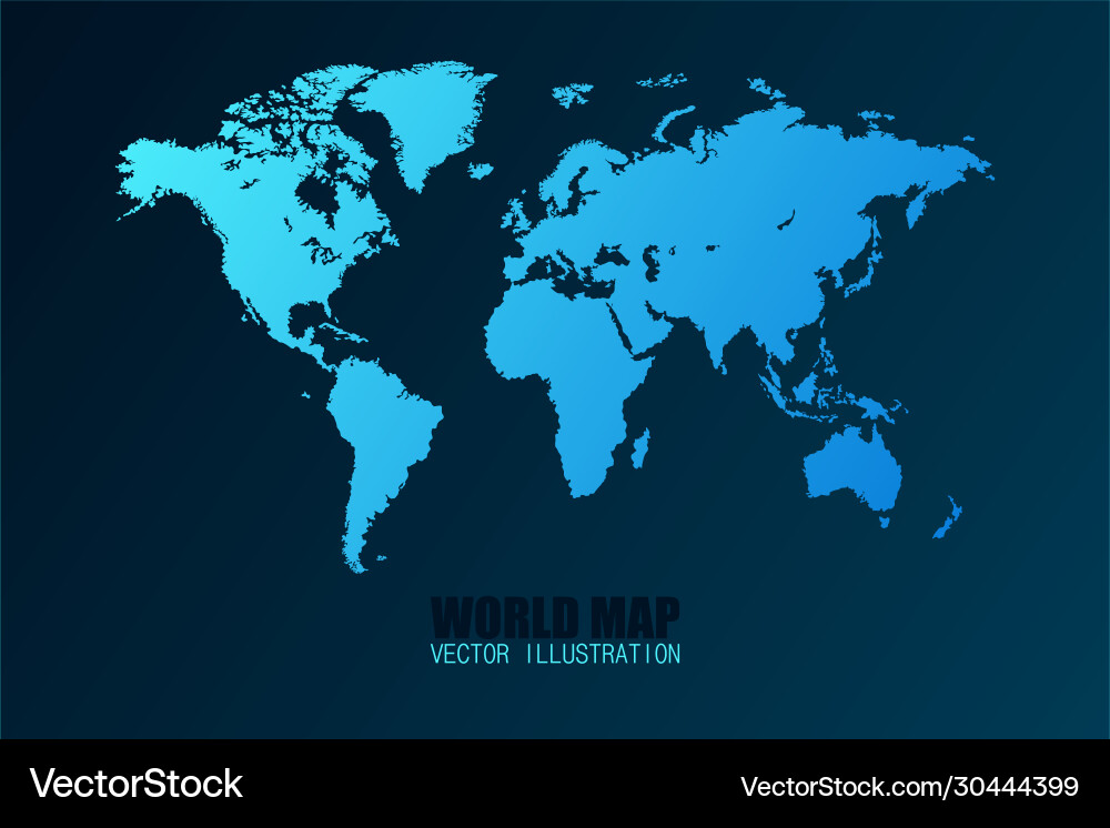 World map isolated Vector Image