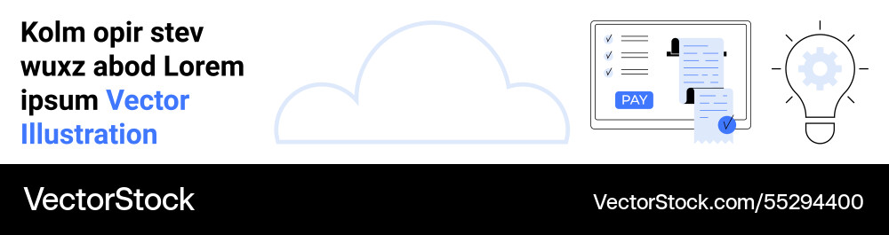 Cloud storage concept with checklist secure Cloud storage concept with checklist secure vector image