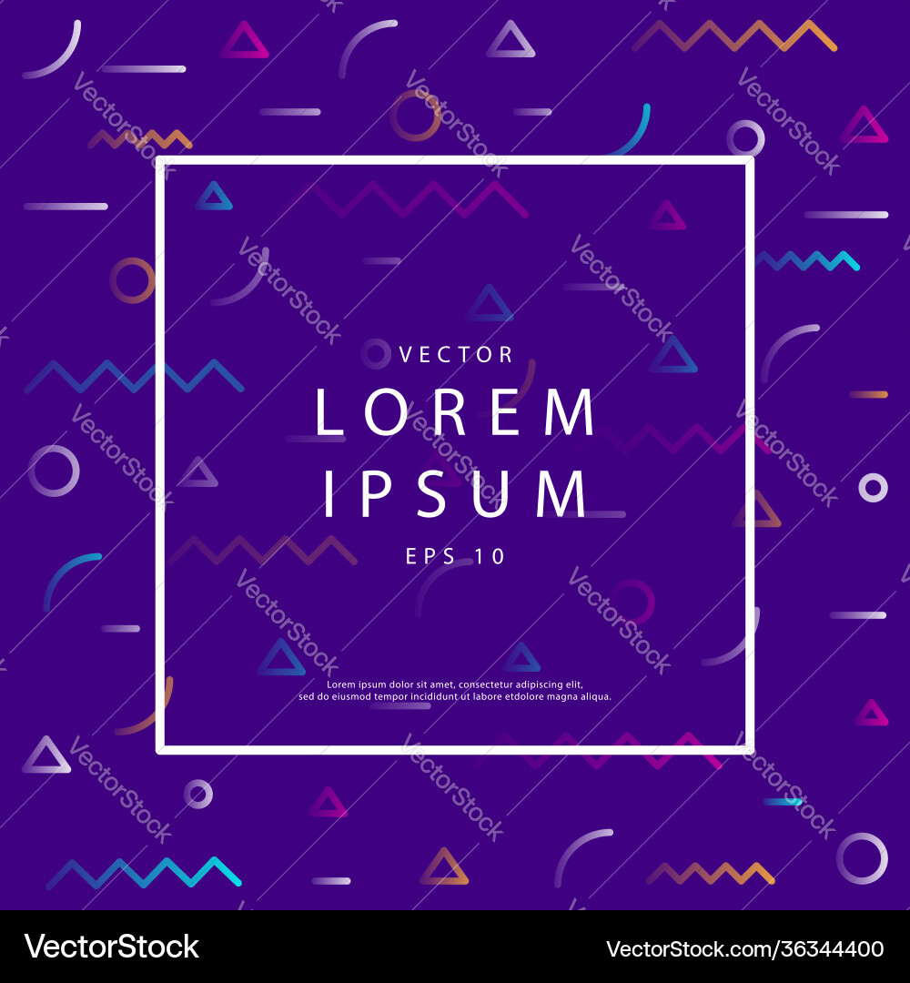 Different colors geometric pattern with Vector Image