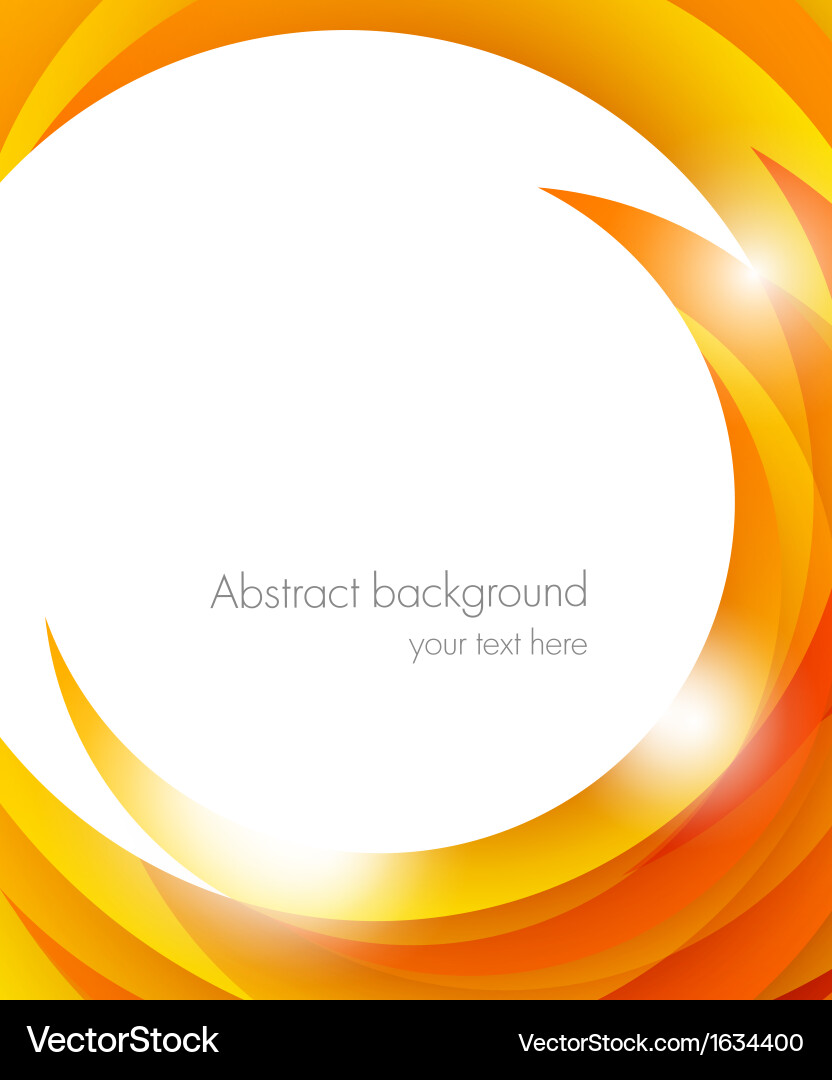 Dynamic Orange Abstract Background vector image