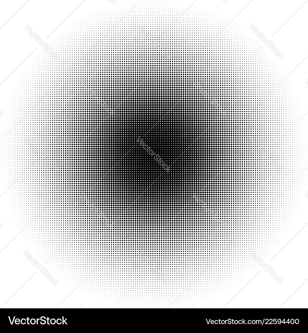 Halftone circles dots pattern monochrome Halftone circles dots pattern monochrome vector image