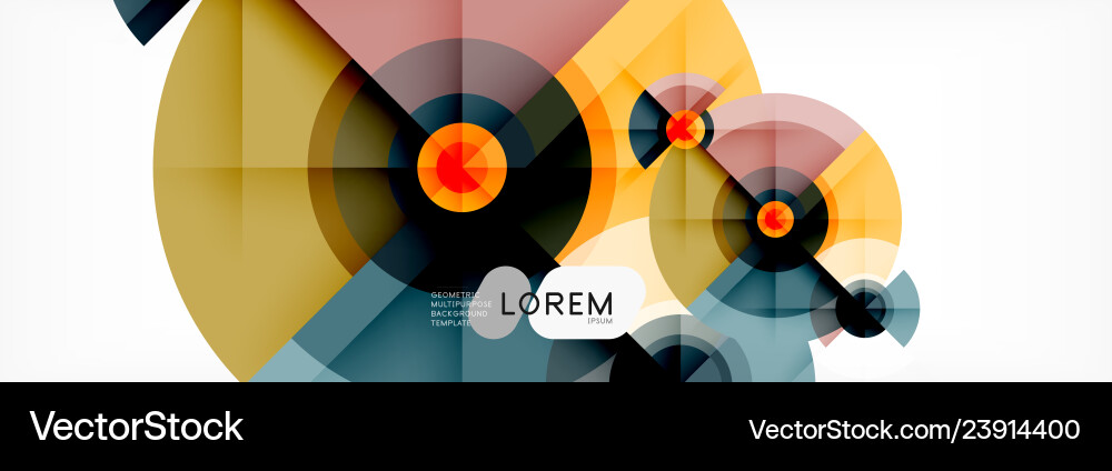 Minimal geometric circles and triangles abstract Minimal geometric circles and triangles abstract Vector Image