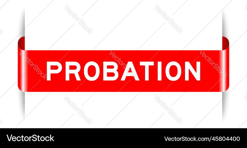 Red color inserted label banner with word Red color inserted label banner with word vector image