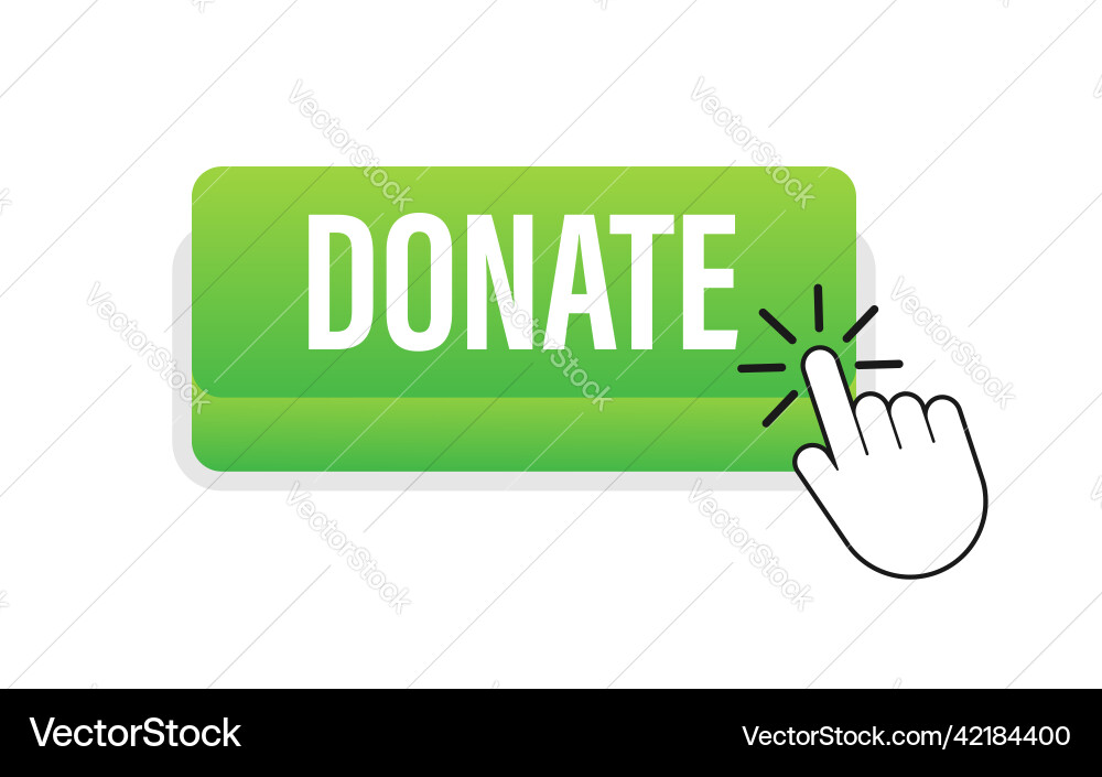 Spenden Sie mit Cursor-Taste Internet-Icon-Pointer Spenden Sie mit Cursor-Taste Internet-Icon-Pointer vektorbild