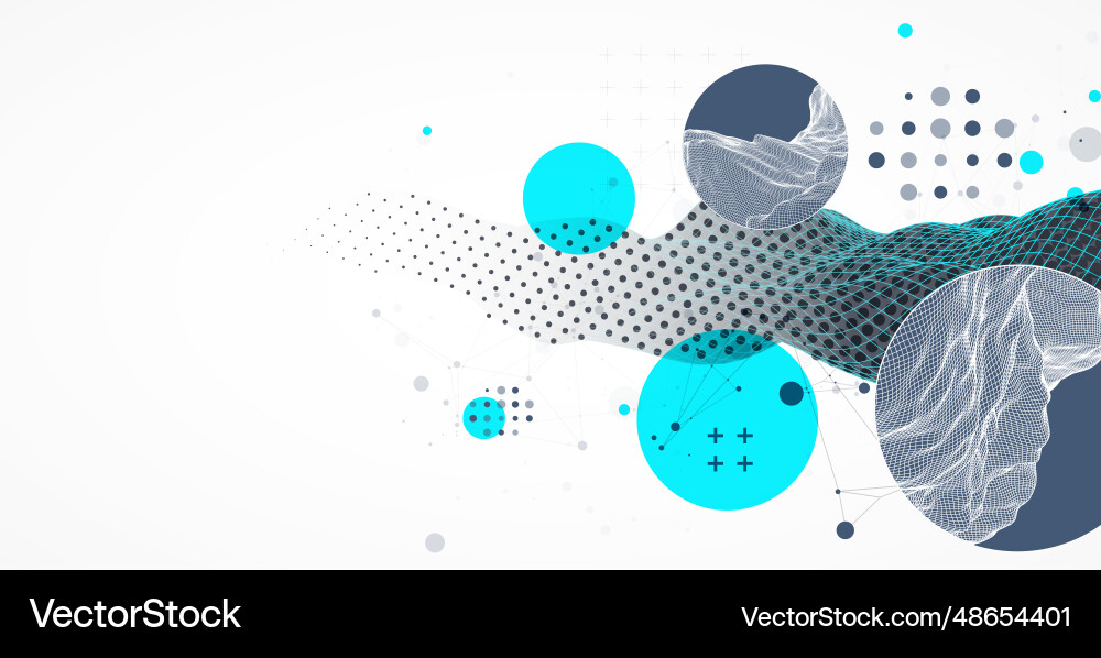 Abstract wave is made in a frame style hflftone Abstract wave is made in a frame style hflftone vector image