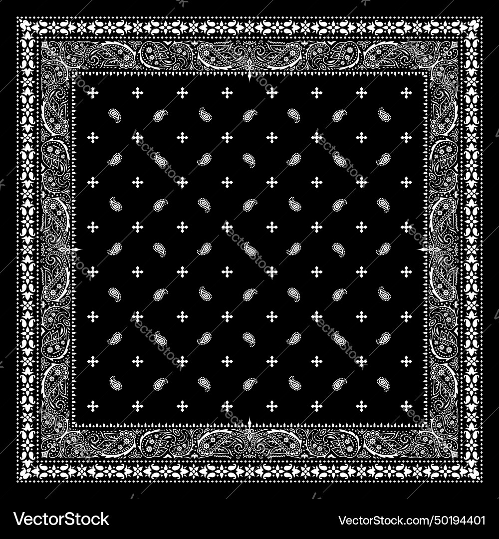 Bandana template 19 Royalty Free Vector Image VectorStock Bandana template 19 Royalty Free Vector Image VectorStock