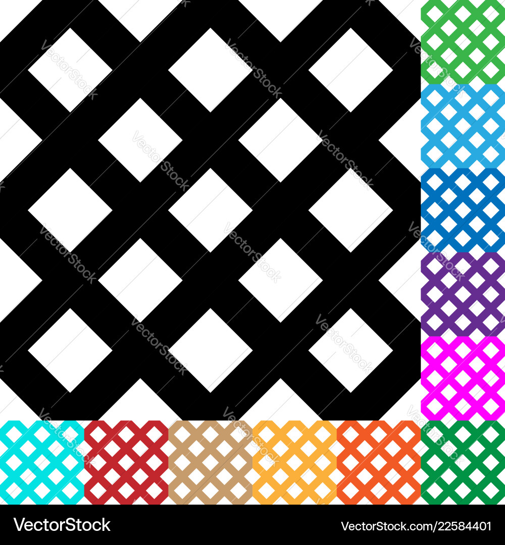 Colorful Grid Mesh Pattern Vector Image