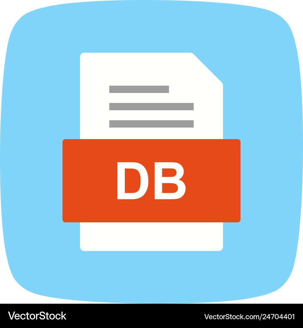 Db file document icon Vector Image