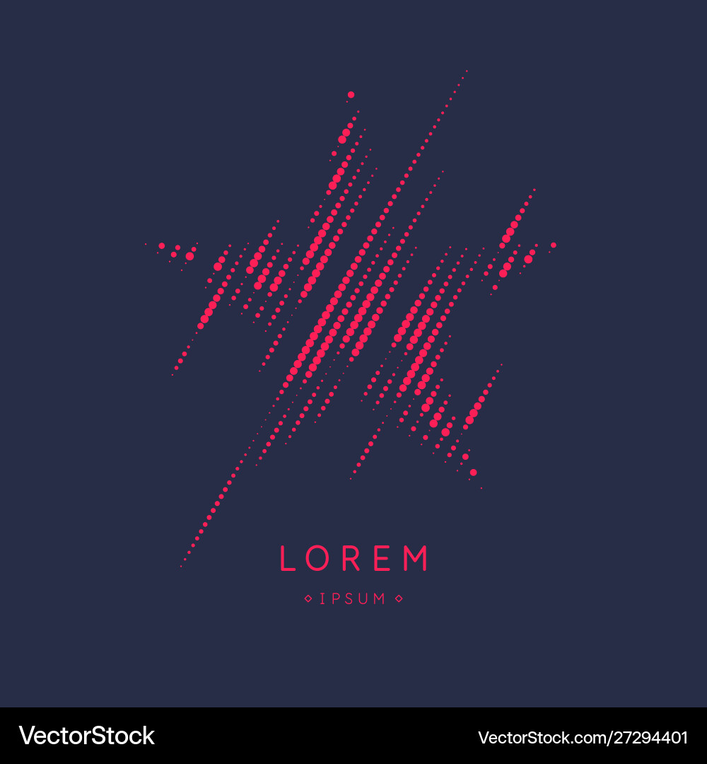 Design element with dynamic lines and particles Design element with dynamic lines and particles vector image