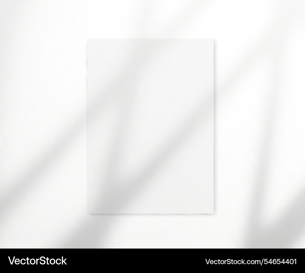 Drop shadow overlay effect on blank sheets Vector Image