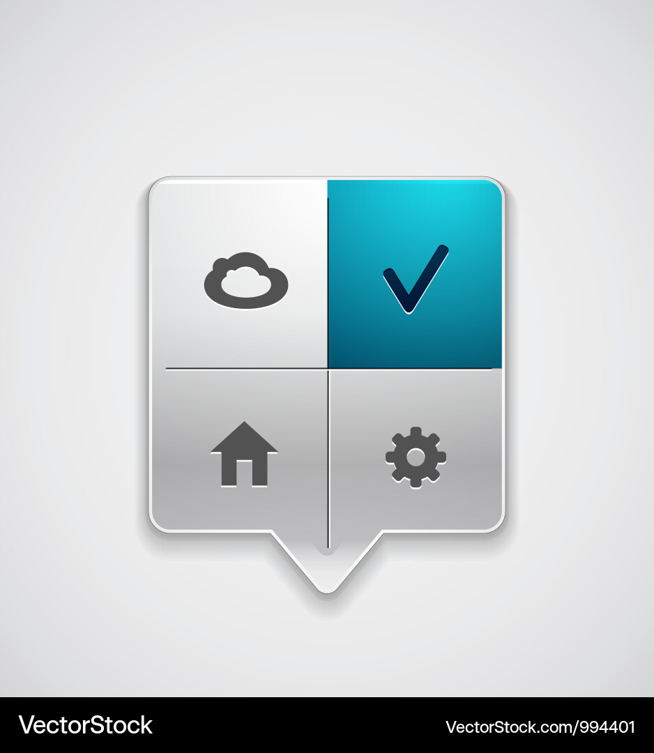 Menu pointer Vector Image
