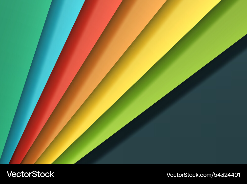 Modern abstract design with color layers Vector Image