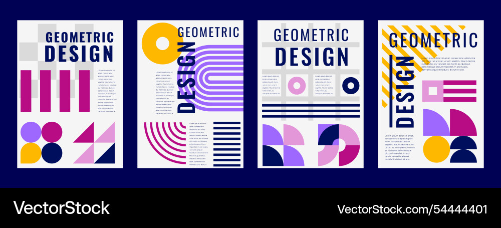Moderne Poster mit abstrakten geometrischen Mustern Moderne Poster mit abstrakten geometrischen Mustern vektorbild