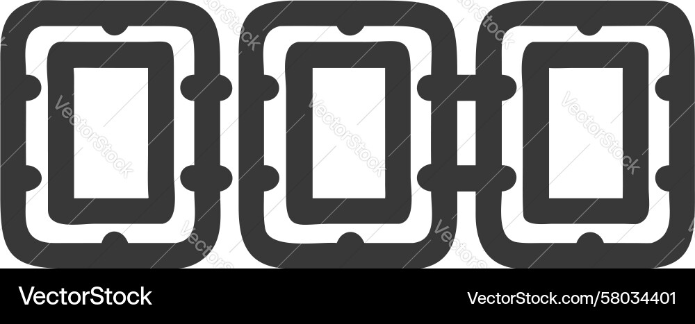 Modular System Connection Icon Vector Image